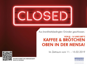 CaféLounge geschlossen